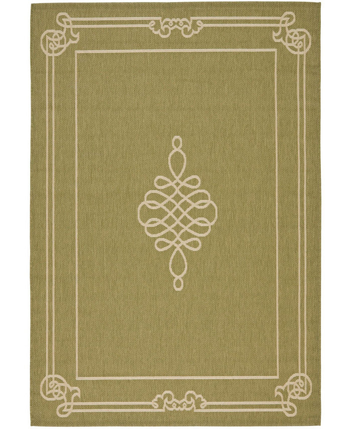 Safavieh Courtyard CY6788 Green and Creme 2' x 3'7 Outdoor Area Rug