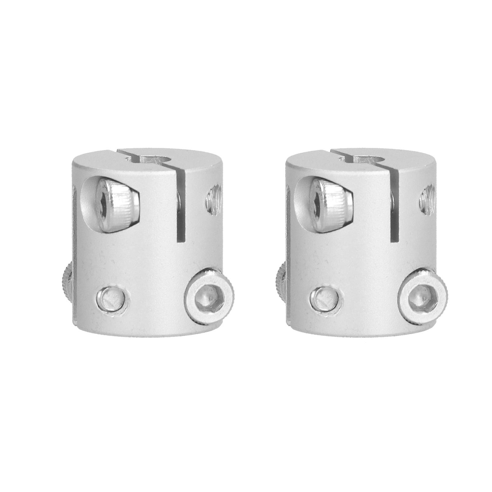 2pcs Shaft Coupler Aluminum Alloy D Hole To Hex Hole Shaft Coupling For Connecting Parts