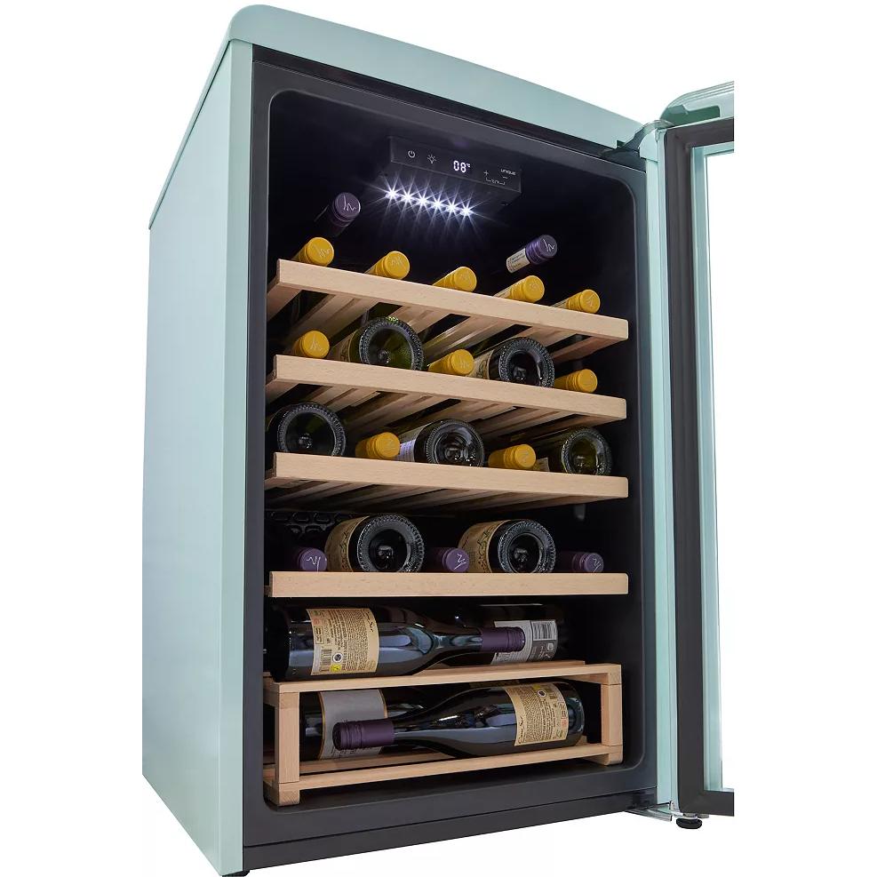 Unique Appliances 28-Bottle Classic Retro Wine Cooler with Single Zone UGP-125CR WF T