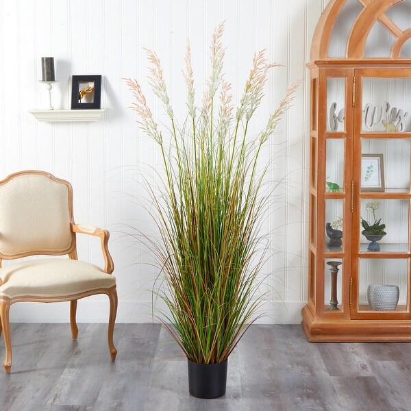 5.5' Plum Grass Artificial Plant