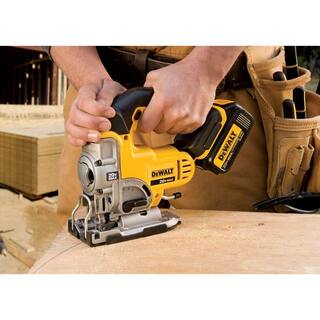 DW 20V MAX Cordless Jig Saw (1) 20V MAX Compact Lithium-Ion 3.0Ah Battery and 12V-20V MAX Charger DCS331BW230C