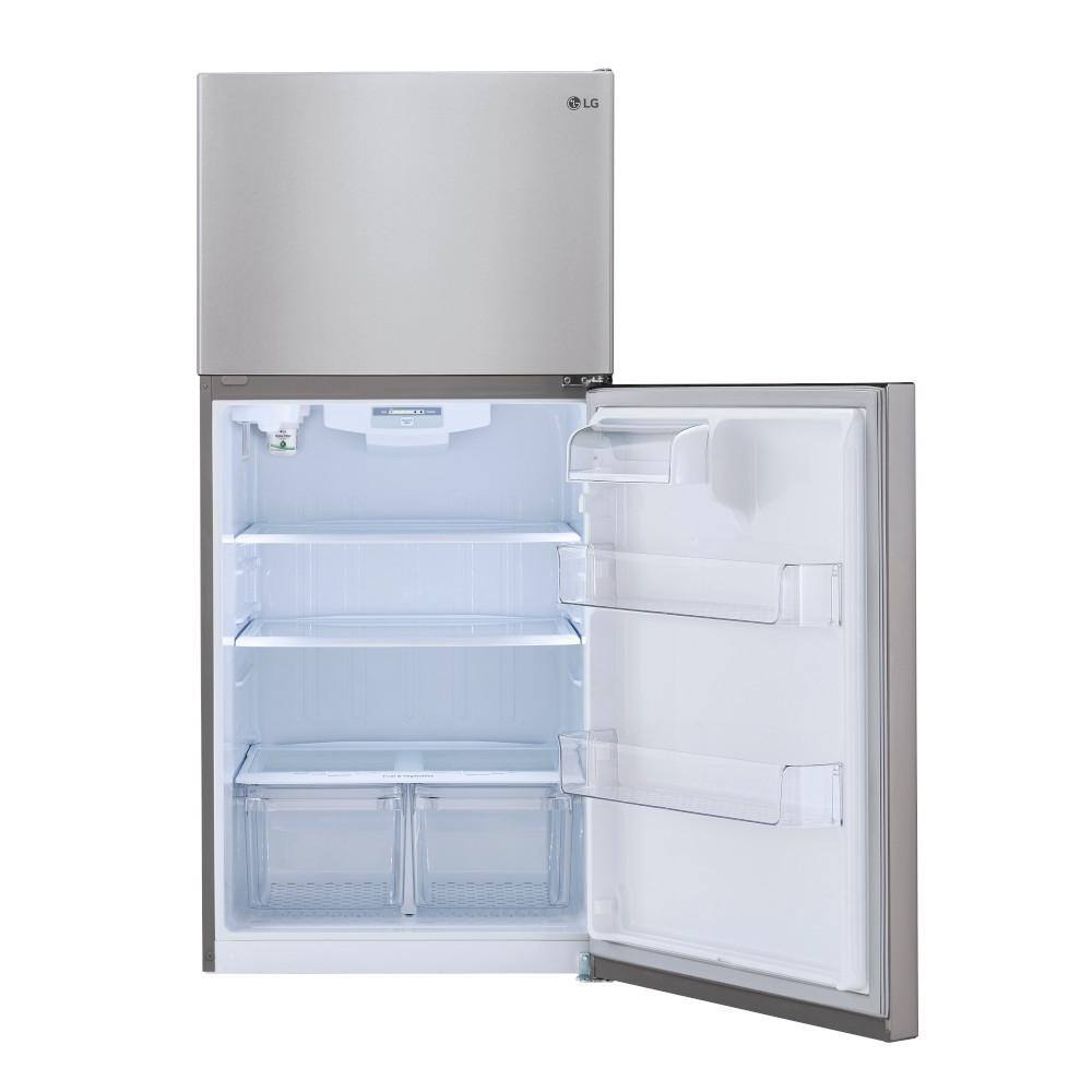 LG 33 in. W 24 cu. ft. Top Freezer Refrigerator w LED Lighteing and Multi-Air Flow in Stainless Steel ENERGY STAR LRTLS2403S