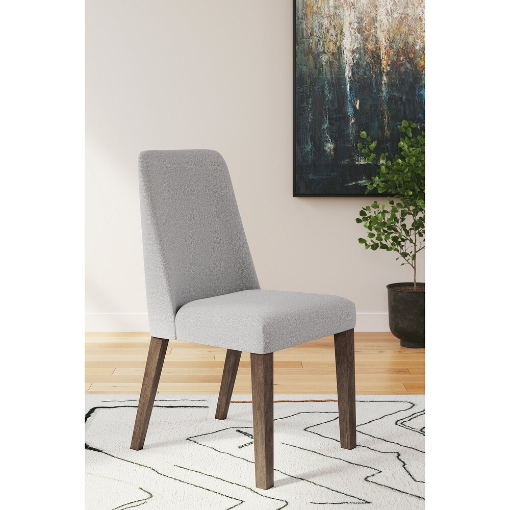 Signature Design by Ashley Lyncott Gray/Brown Dining Upholstered Side Chair (Set of 2)   18\