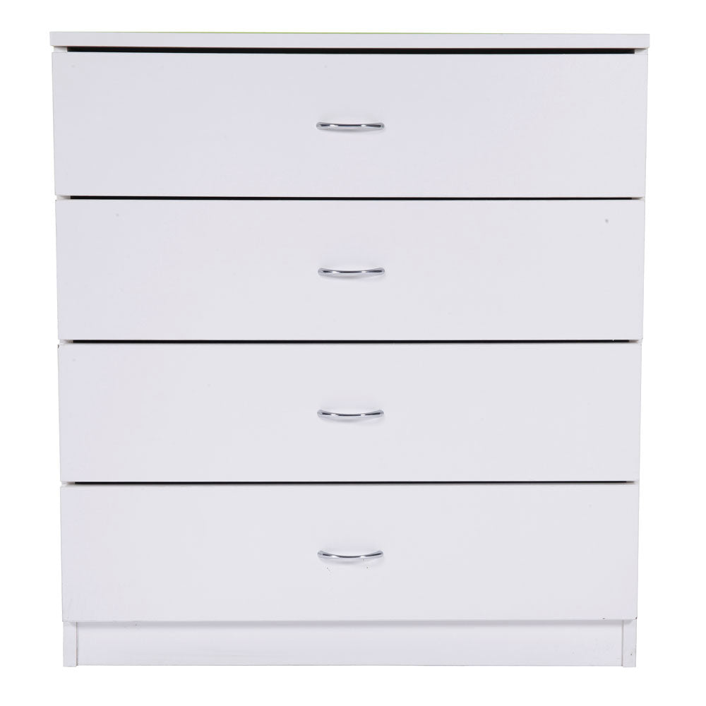 Wood Simple 3-Drawer/4-Drawer Dresser White/Black Storage for Bedroom Furniture Wooden Storage Cabinet with Drawers