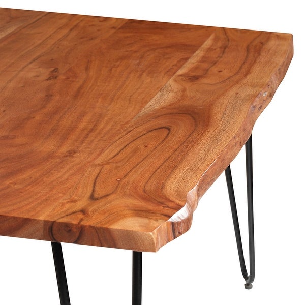 ExBrite Solid Wood Live Edge End Table Top 25MM Thick