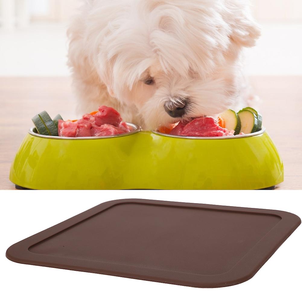 Non-slip Pet Cat Dog Silicone Feeding Mat Petfood Table Mat  Bowl Feeding Tray Placemat