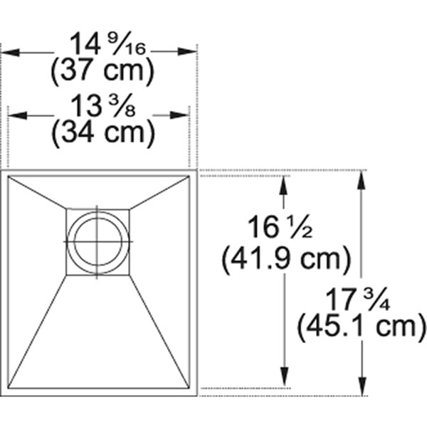 14 Undermount Single Bowl Stainless Steel Sink