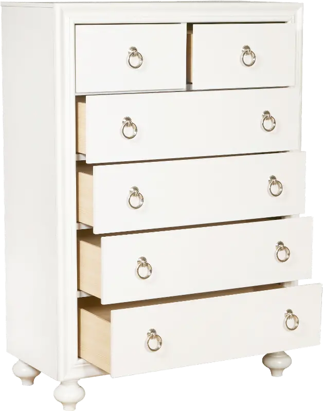 Bella White Chest of Drawers