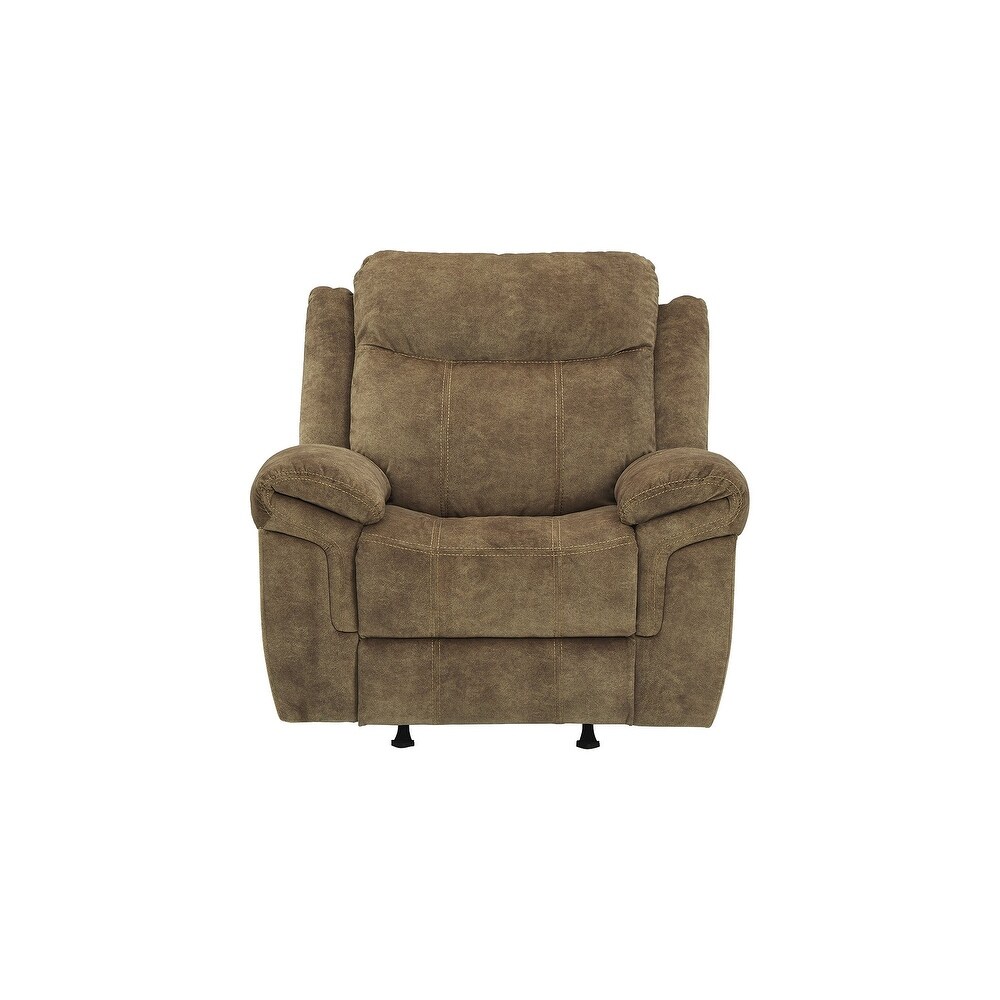 Huddle Up Contemporary Rocker Recliner  Nutmeg