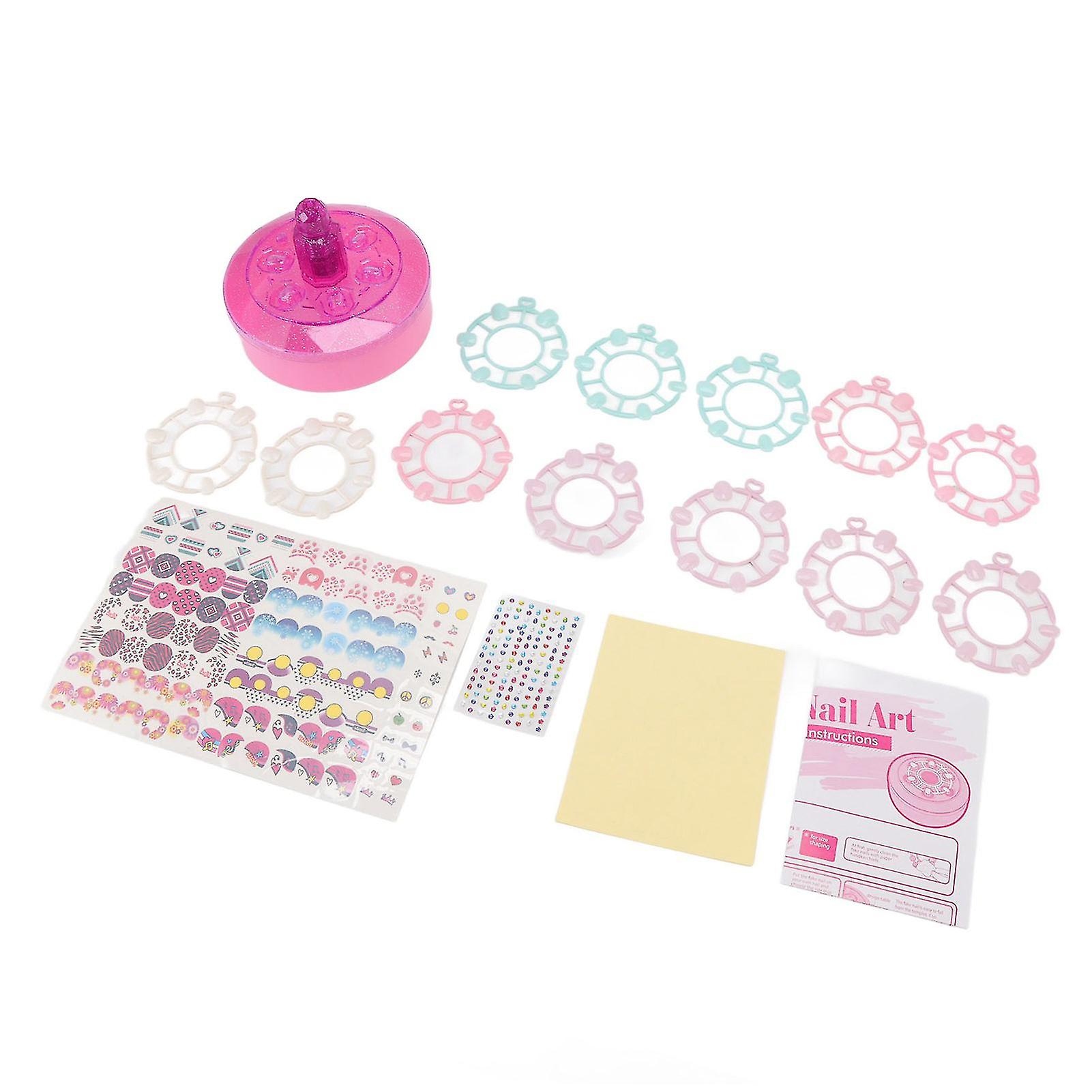 Nail Art Kit Toy Children DIY Sticker Set Kids Birthday Christmas Gift Studio Decoration