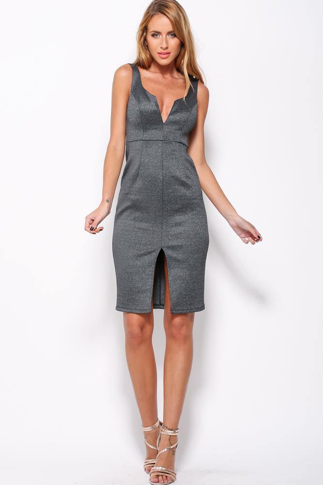 Headlines Dress Dark Grey