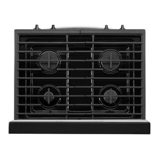 Whirlpool 30 in. 4 Burner Freestanding Gas Range in. Stainless Steel WFG320M0MS