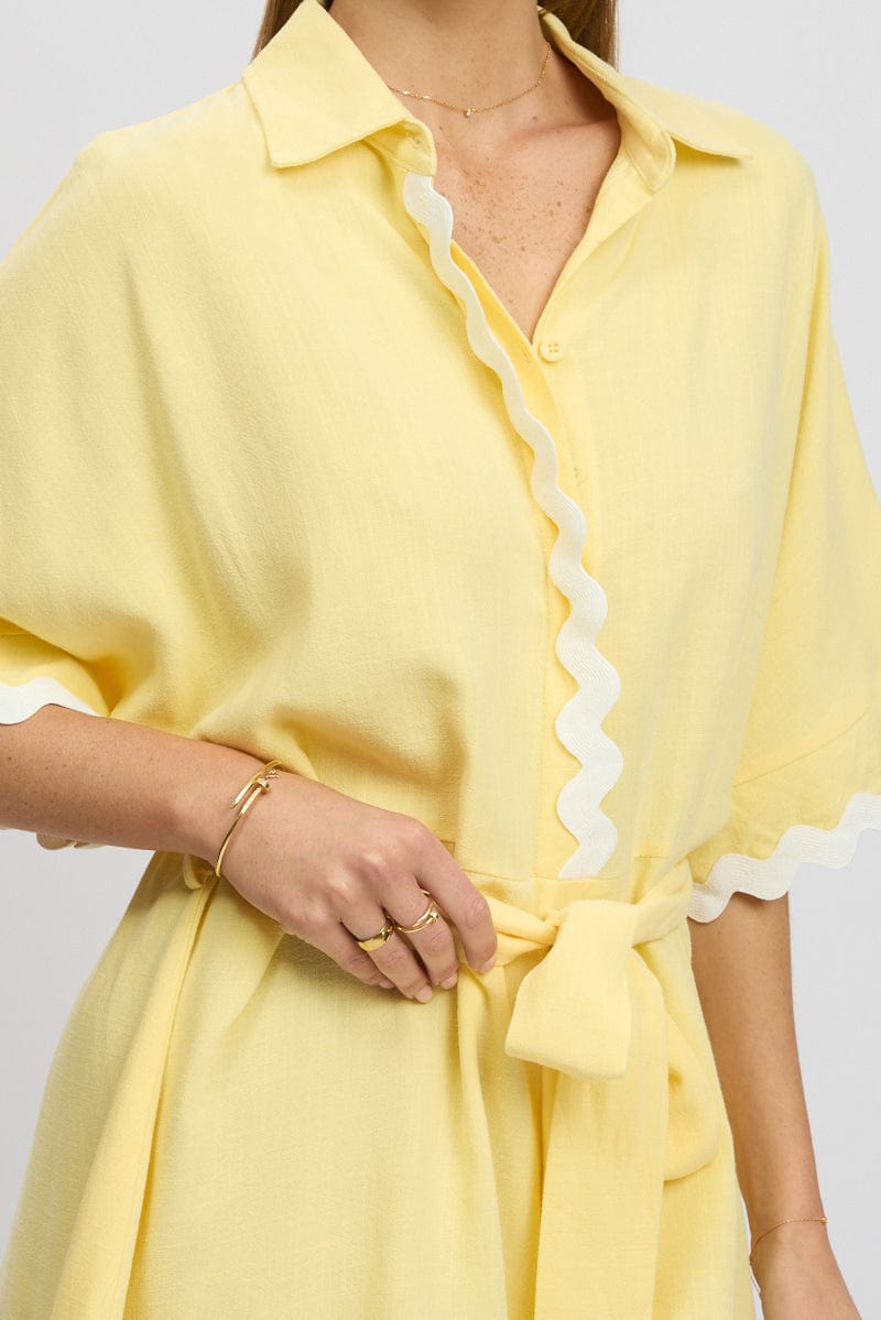 Yellow Oversized Playsuit