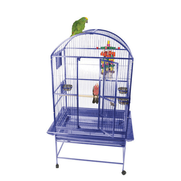 A and E Cage Co. Medium Dome Top Cage - Platinum