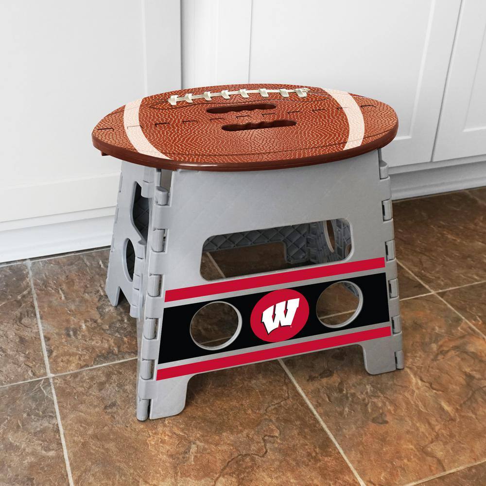 FANMATS NCAA University of Wisconsin Plastic Folding Step Stool 24576