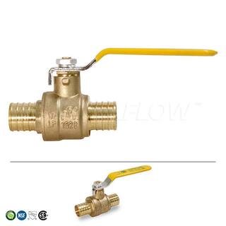 The Plumber's Choice 34 in. Full Port PEX Barb Ball Valve Water Shut Off 34600PV