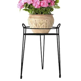 Gilbert  Bennett 15 in. Black Basic Metal Plant Stand S1015-B