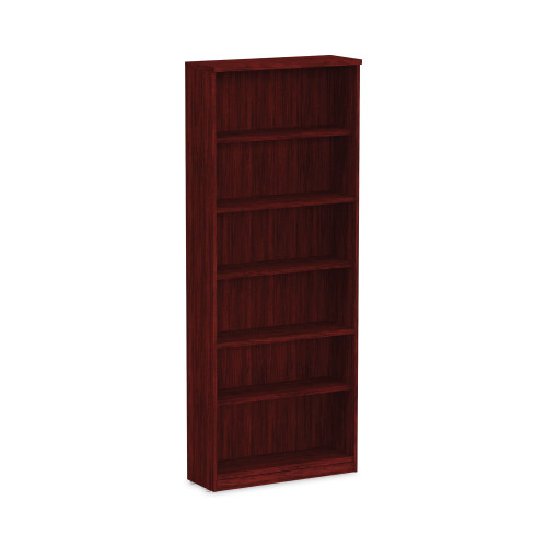 Alera Valencia Series Bookcase， Six-Shelf， 31.75w x 14d x 80.25h， Mahogany (VA638232MY)