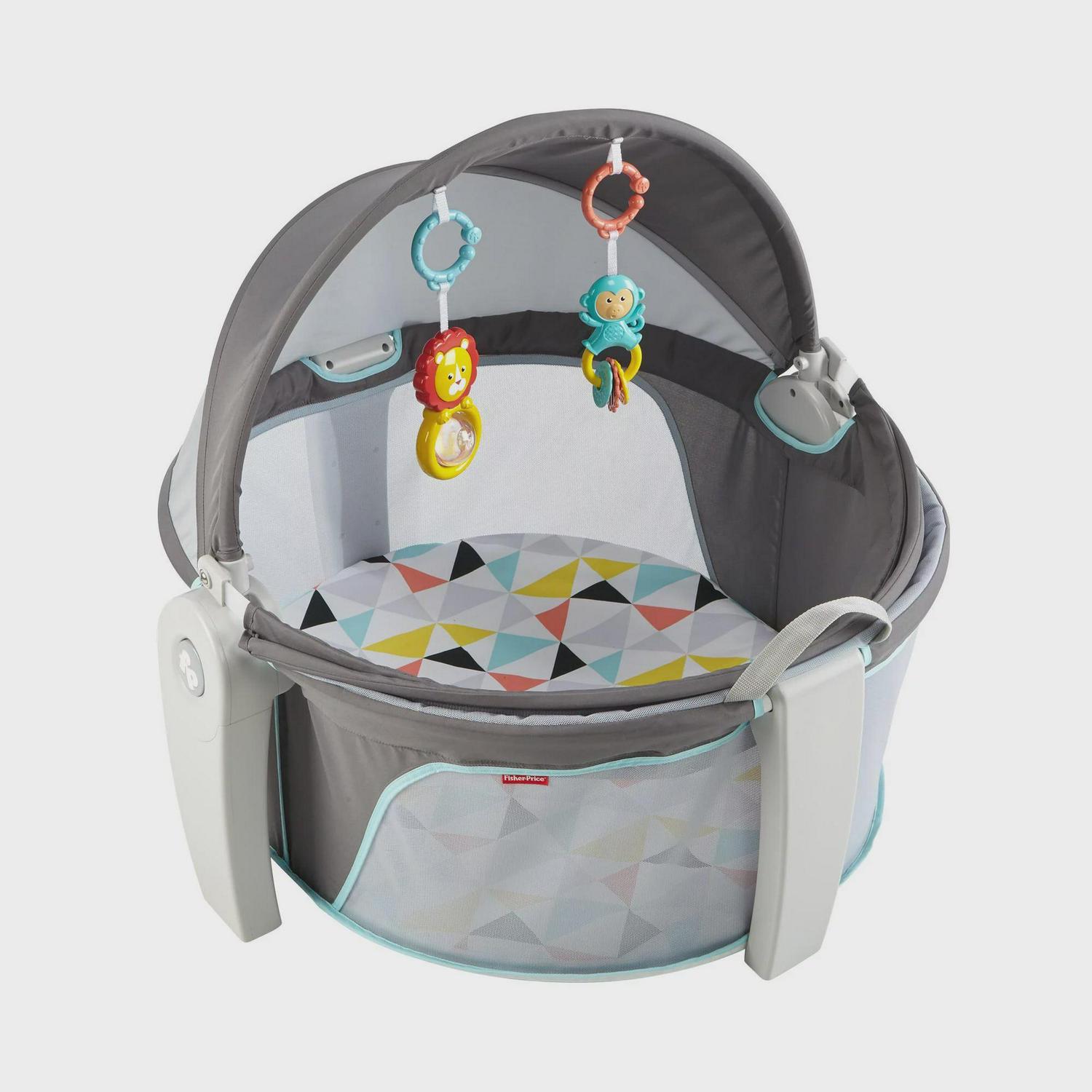 FisherPrice Portable Bassinet and Play Area with Toys OntheGo Baby Dome Windmill  Crowdfused