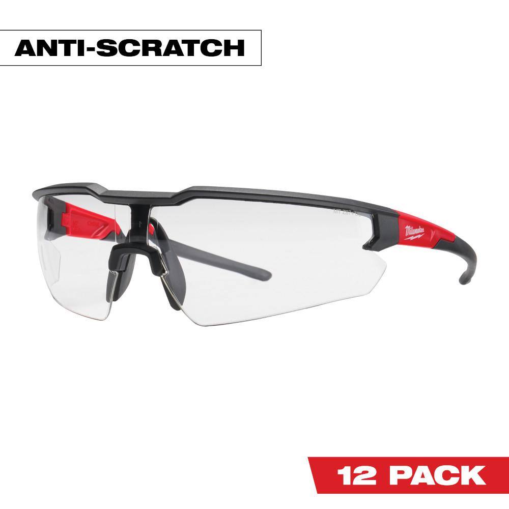 MW Safety Glasses with Clear Anti-Scratch Lenses (12-Pack) 48-73-2010X12