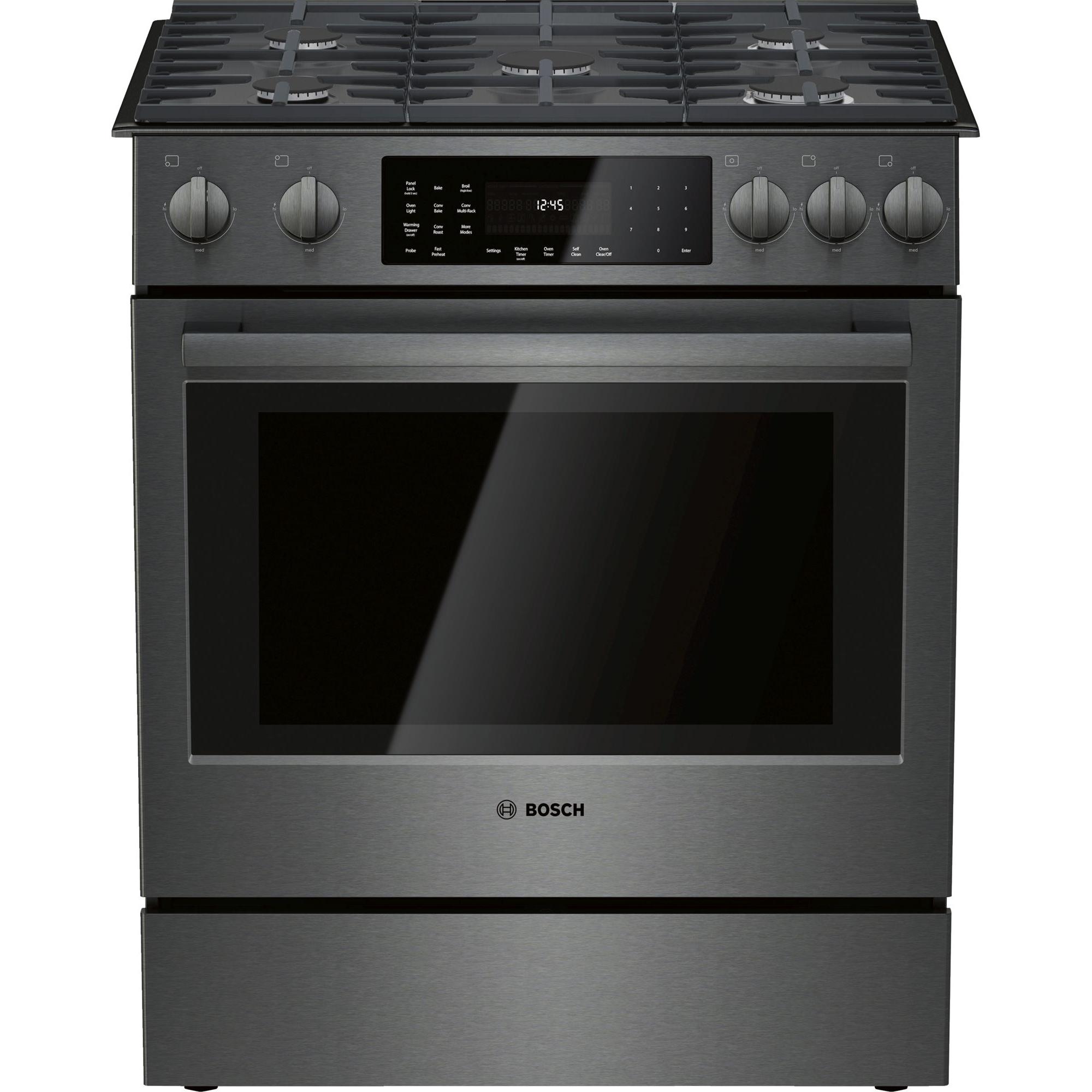 Bosch 30-inch Slide-In Gas Range with 9 Specialized Cooking Modes HGI8046UC