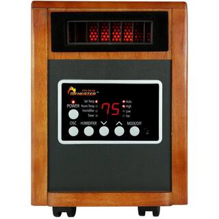 Dr Infrared Heater Elite Series 1500-Watt Dual Heating System Infrared Portable Heater with Built-In Ultrasonic HumidifierOscillating Fan DR998