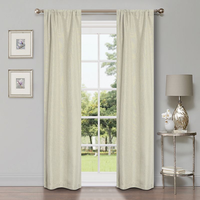 Superior Linen Blackout Rod Pocket Curtain Set