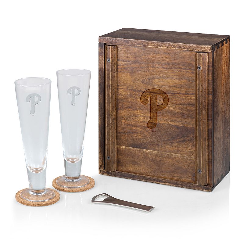 Picnic Time Philadelphia Phillies Pilsner Beer Gift Set