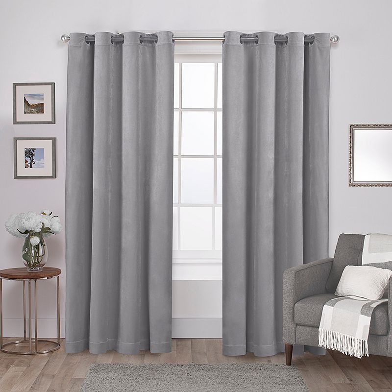 Exclusive Home 2-pack Velvet Heavyweight Window Curtains