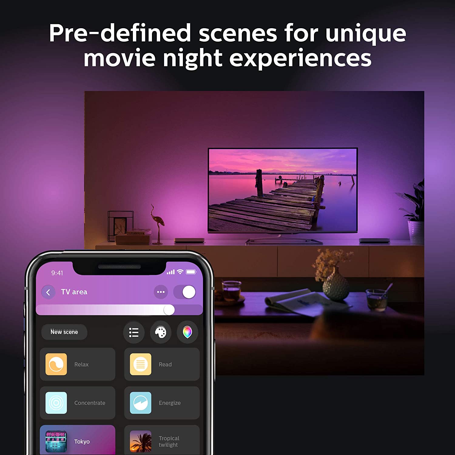 Philips Hue Play White and Color Smart Light， 2 Pack Base kit， Hub Required/Power Supply Included (Works with Amazon Alexa， Apple Homekit and Google Home)