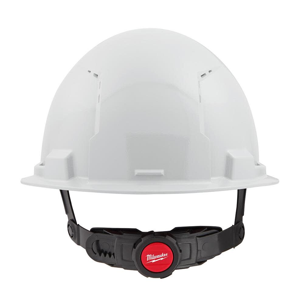 Milwaukee White Front Brim Vented Hard Hat with 6pt Ratcheting Suspension Type 1 Class C 48-73-1220 from Milwaukee