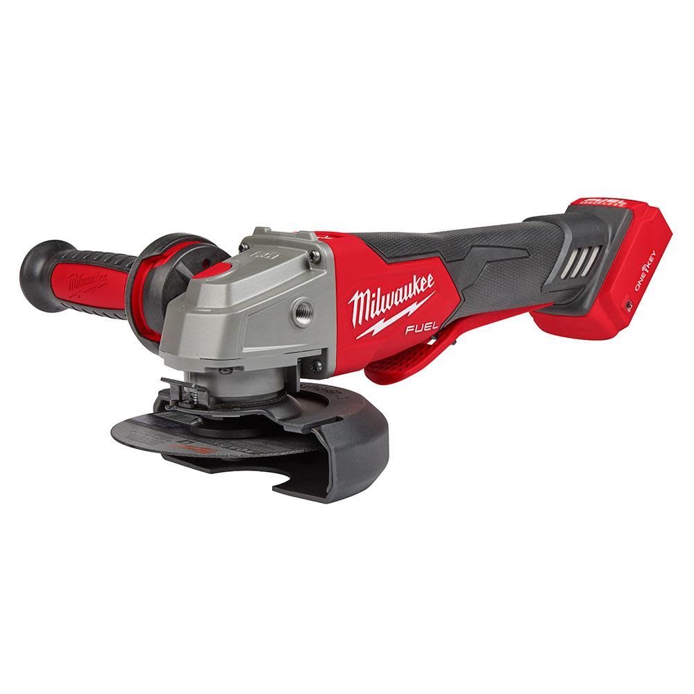 Milwaukee M18 FUEL 4 1/2 / 5 Braking Grinder with ONE KEY Paddle Switch No Lock Bare Tool ;