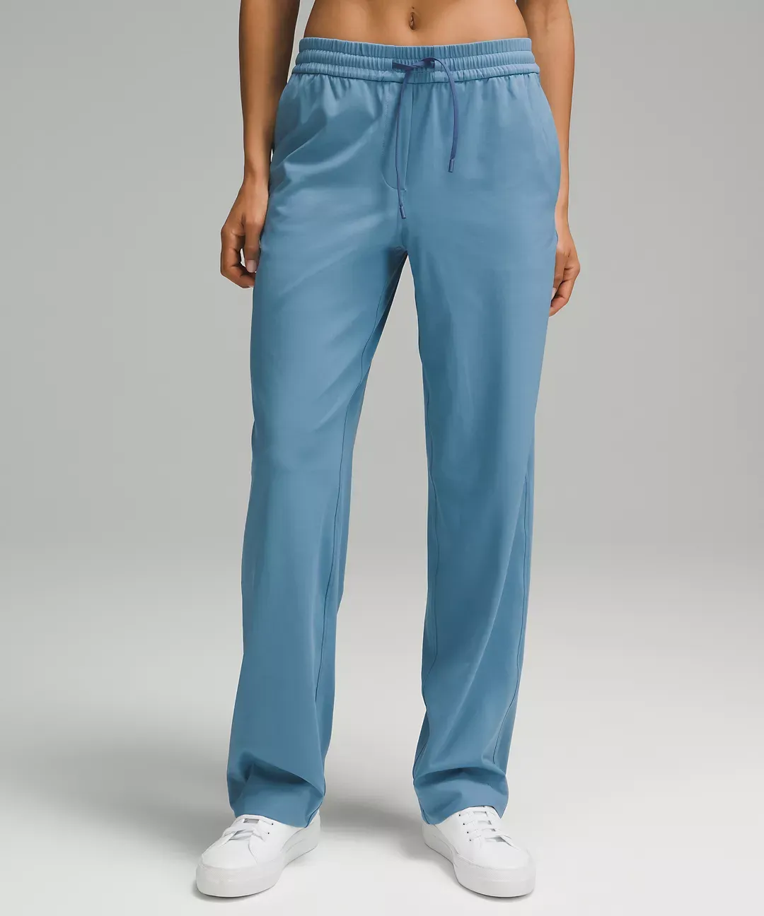 Full Length Straight-Leg Mid-Rise Pant