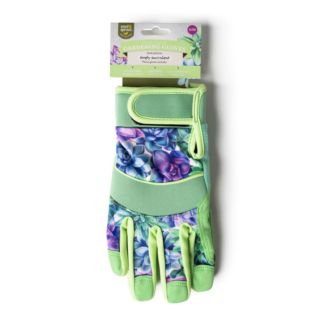 DM Merchandising  Seed & Sprout Gardening Gloves in Simply Succulent