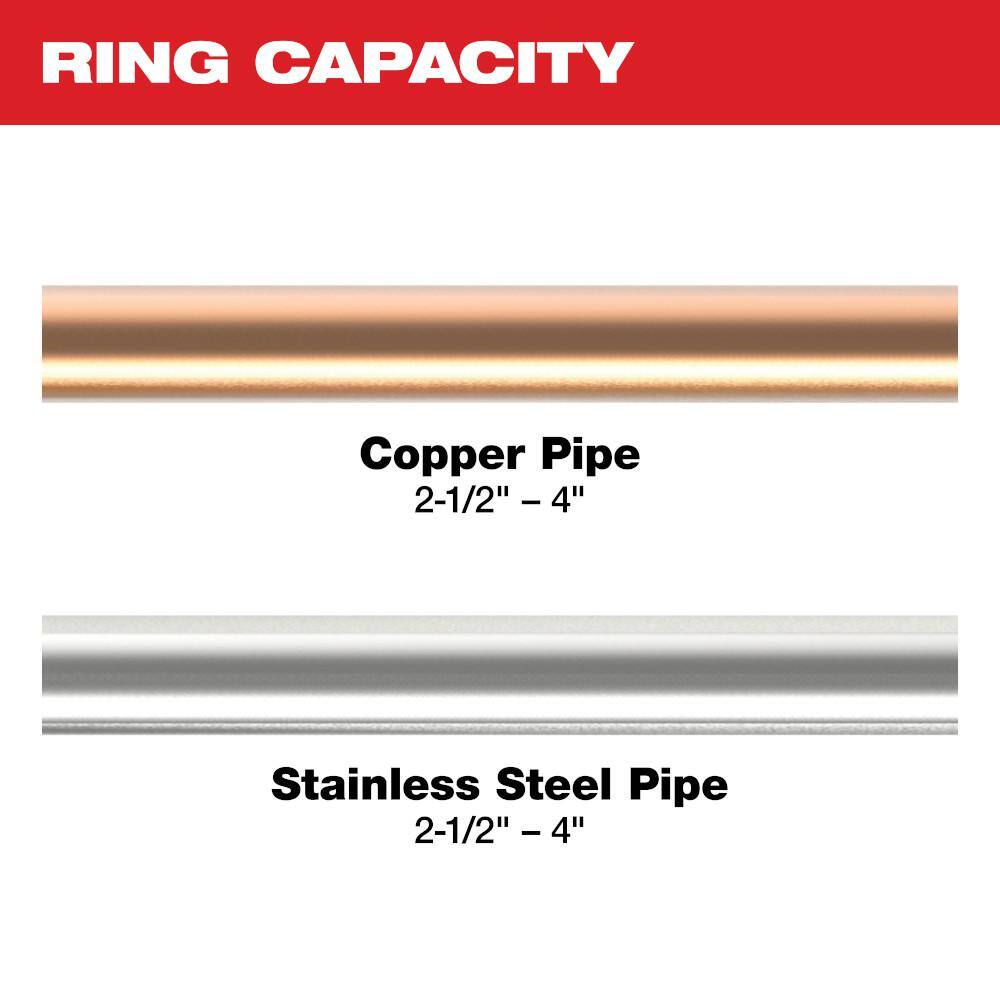 MW M18 Force Logic 2-12 in. - 4 in. Press Ring Kit Set (4 Jaws Included) 49-16-2690