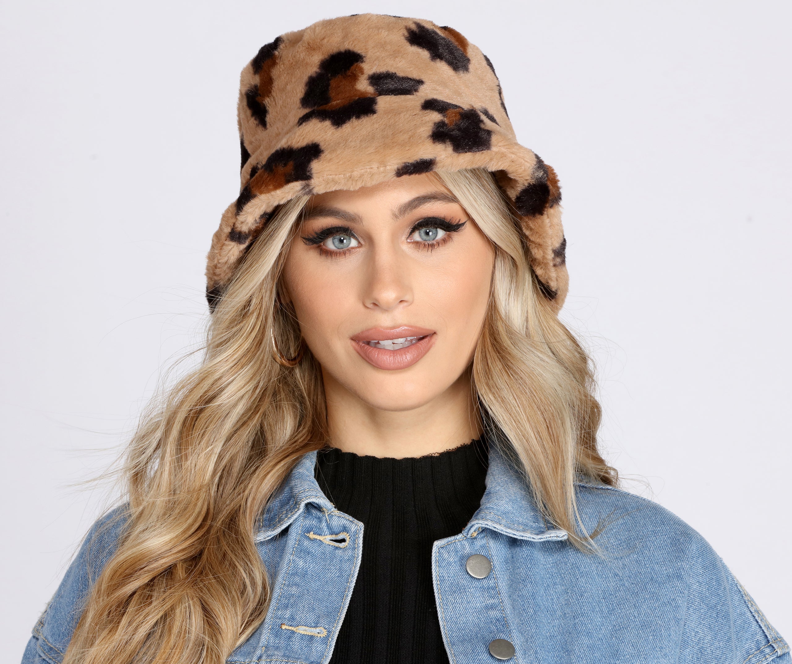 On My Leopard Vibes Faux Fur Bucket Hat