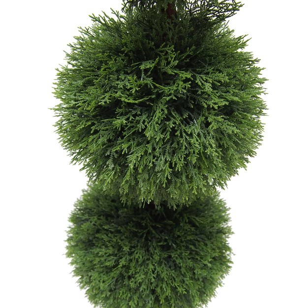 Vickerman Artificial Cedar Ball Topiary In Pot Uv