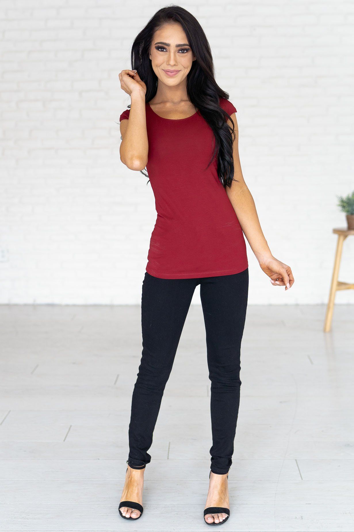 Cap Sleeve Modest Layering Tee