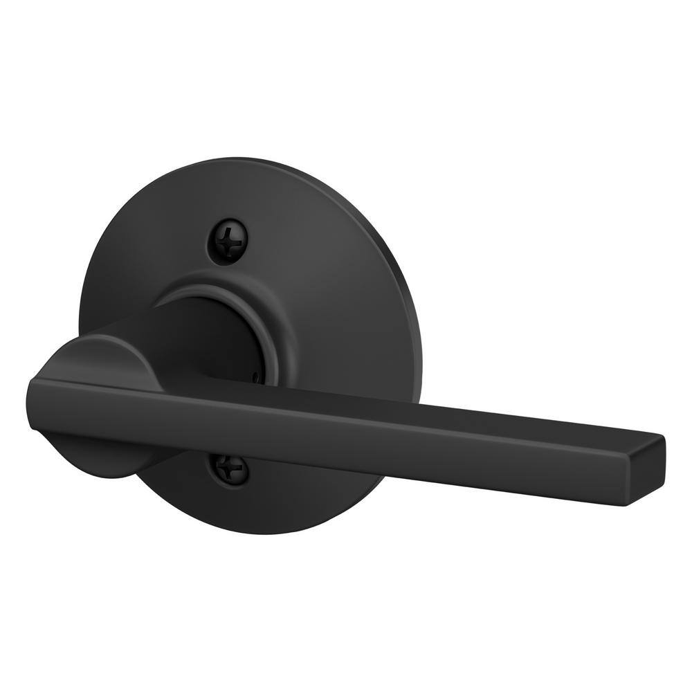 Schlage Latitude Matte Black Dummy Door Handle F170 G LAT 622