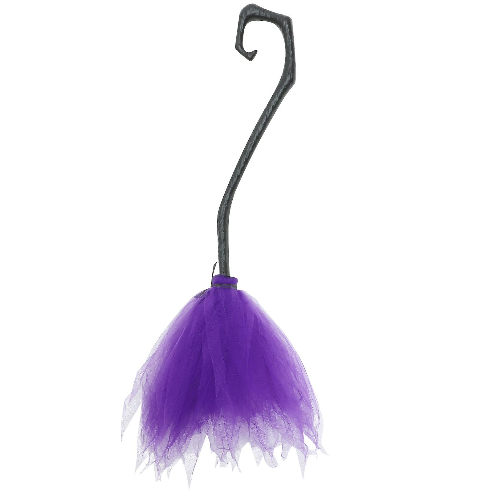 Halloween Witch Broom Plastic Witch Broom Props Detachable Witch Broom Decoration