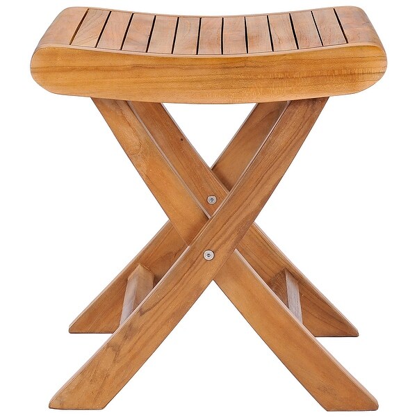 Chic Teak Italy Teak Wood Outdoor Footstool / Side Table，made from AGrade Teak Wood