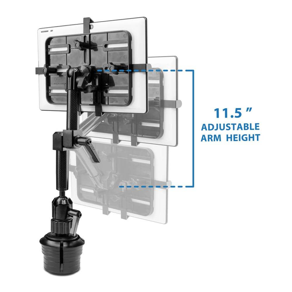 mount-it! Carbon Fiber Cup Holder Tablet ELD Mount MI-7321