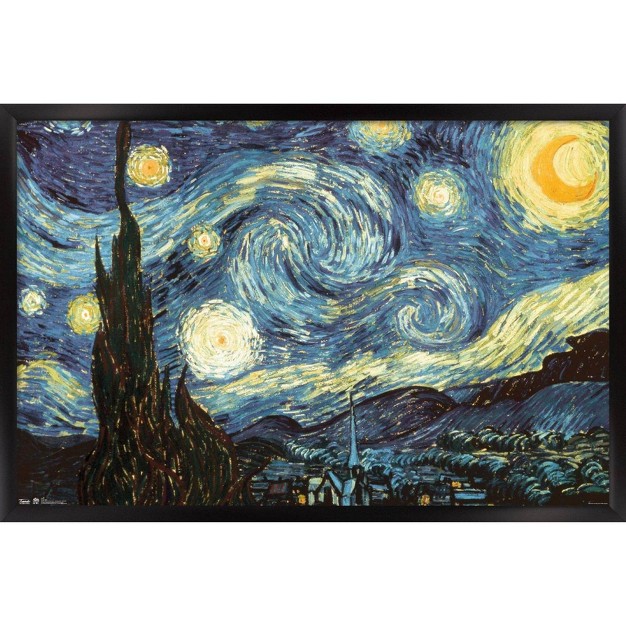 Starry Night Framed Poster Trends International