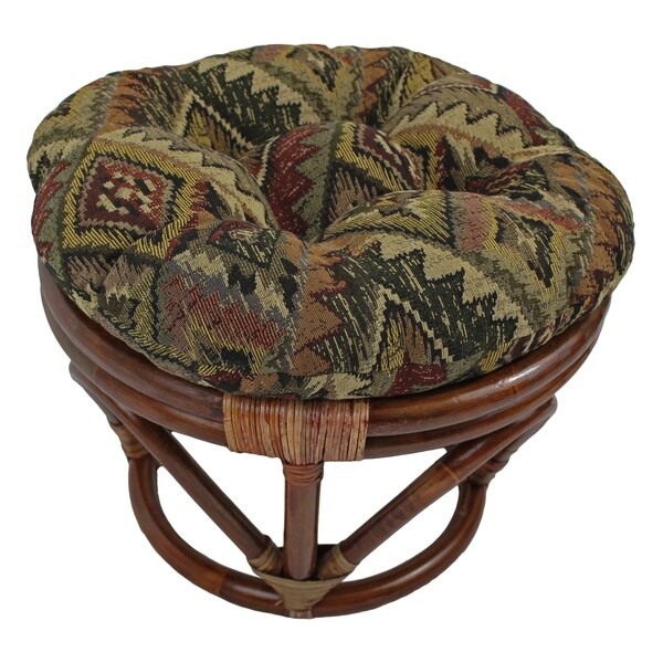 18-inch Round Tapestry Footstool/Ottoman Cushion (Cushion Only) - 18 x 18