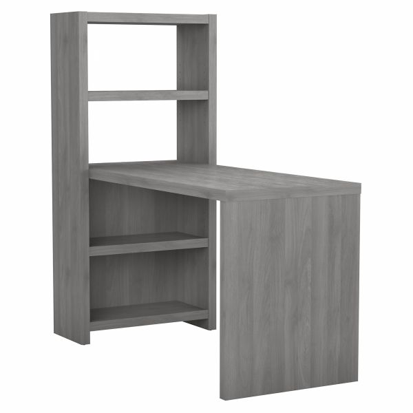 Office by kathy ireland Echo 56W Bookcase Desk in Modern Gray