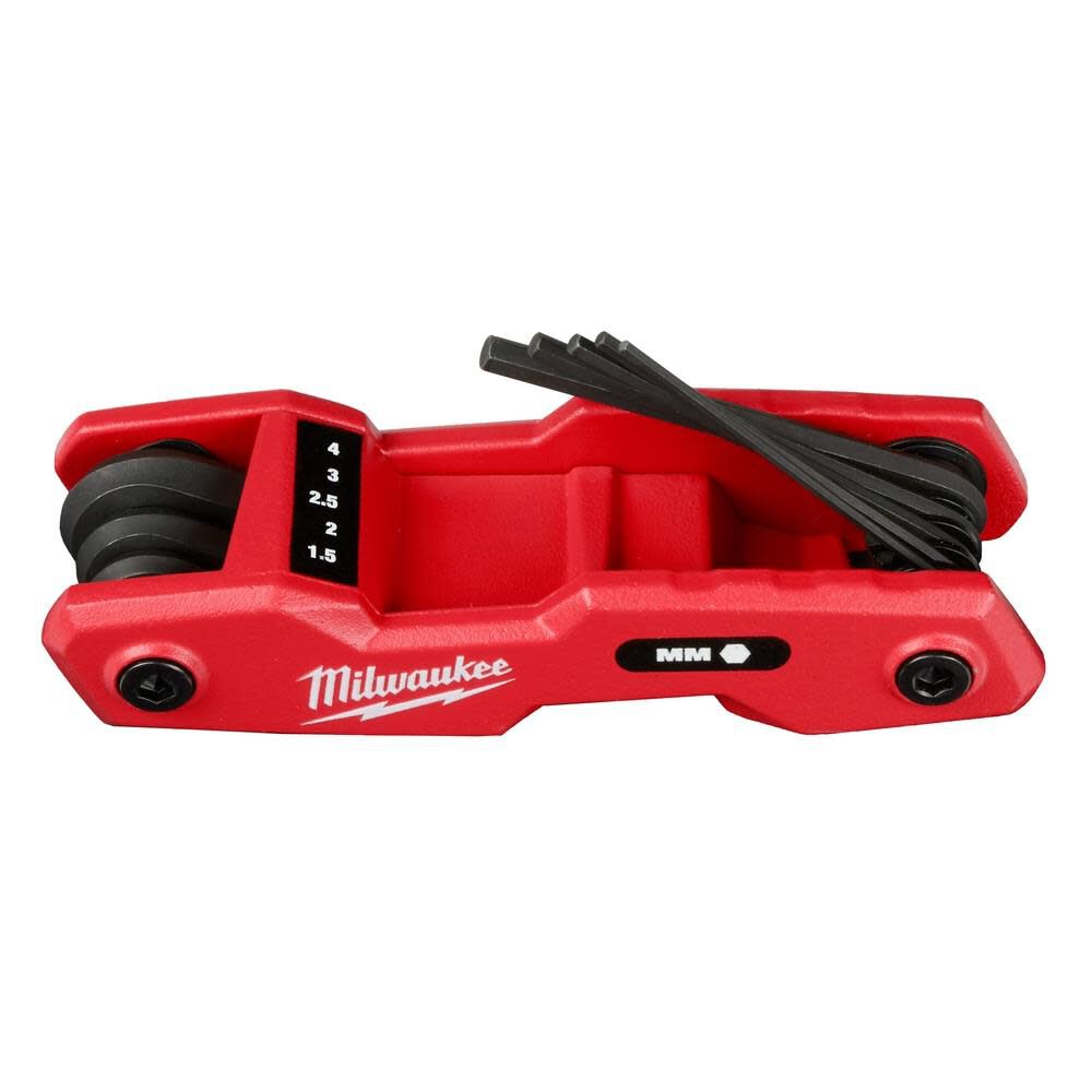 Milwaukee 8 Key Folding Hex Key Set Metric 48-22-2182 from Milwaukee