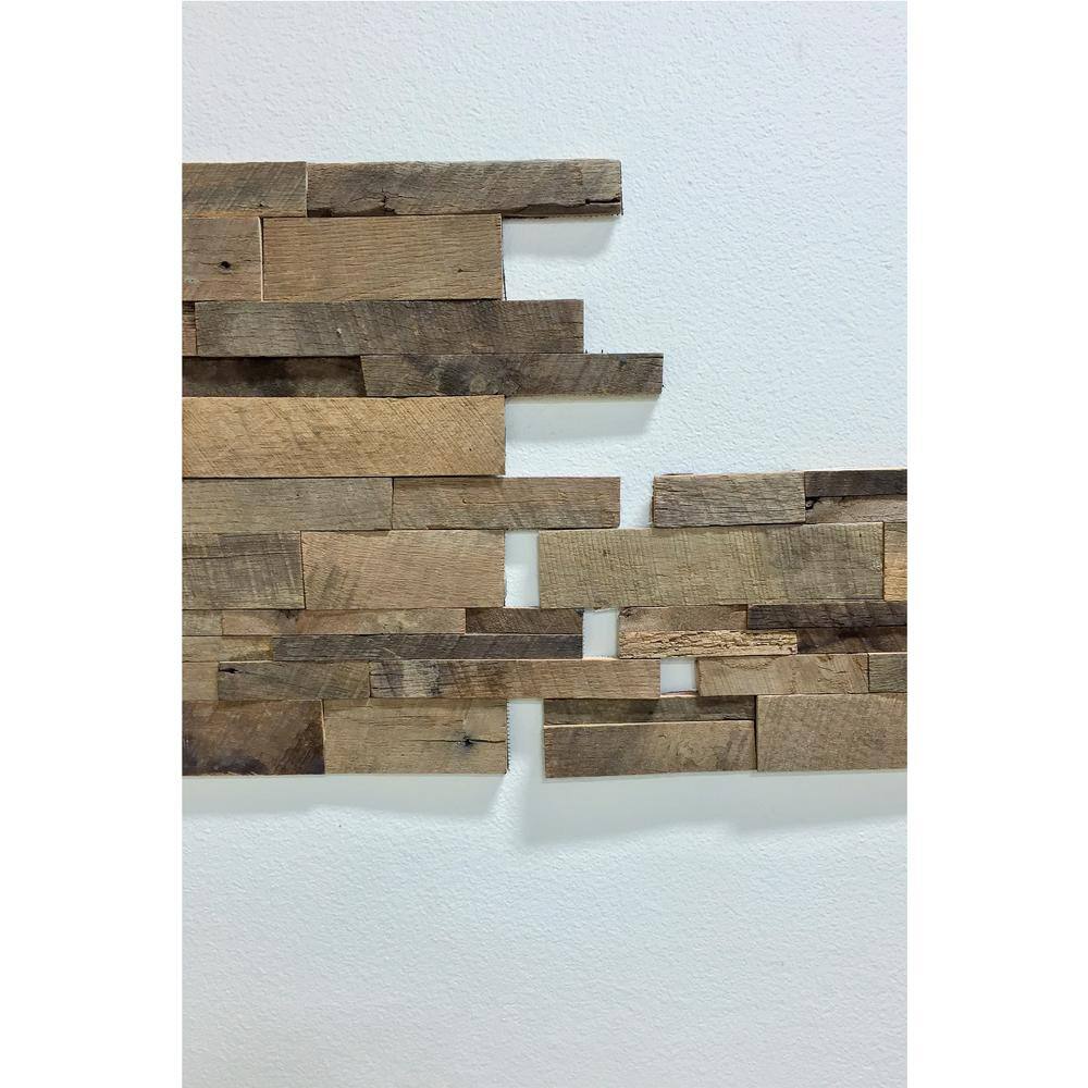 1 in. x 39.5 in. x 11.5 in. Reclaimed Natural American Barn Wood Wall Panel ABC-BRN-WOOD