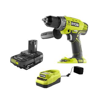 RYOBI ONE+ 18V Cordless 12 in. Hammer DrillDriver with Handle with 2.0 Ah Battery and Charger P214-PSK005