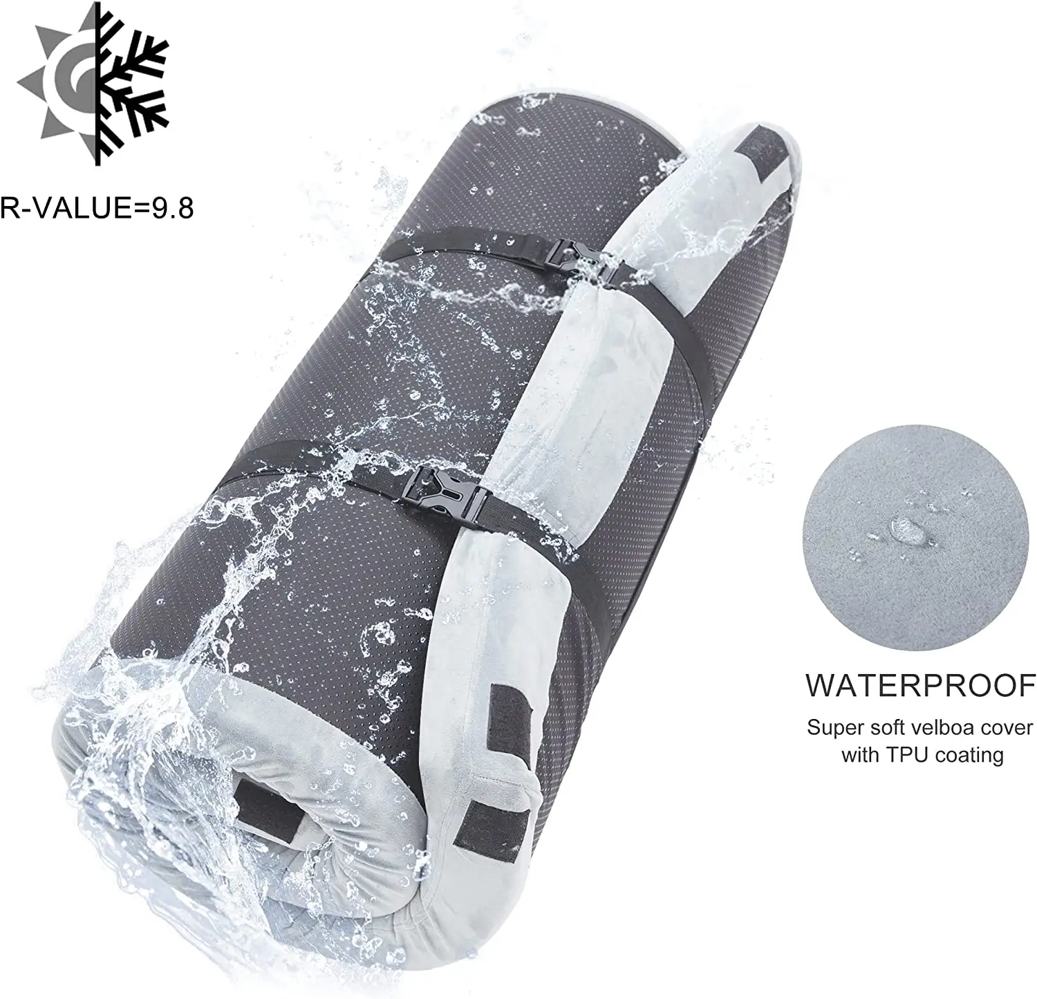 Custom Waterproof Picnic Mat Outdoor Moistureproof Xpe Foam Sleeping Pad Gel Memory Mattress Camping Mat Foldable Travel Box