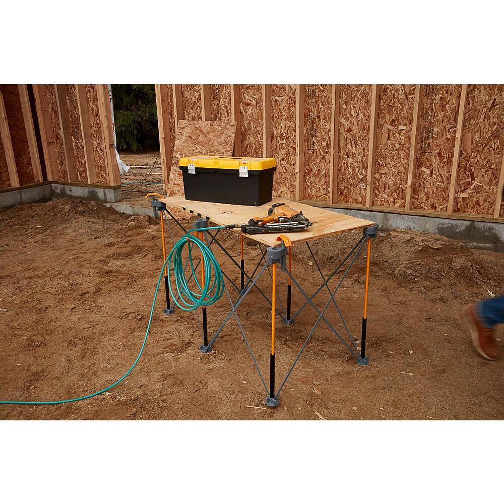 BORA 30 in. x 24 in. x 48 in. Steel Centipede Work Support Sawhorse with Exclusive Accessories CK625